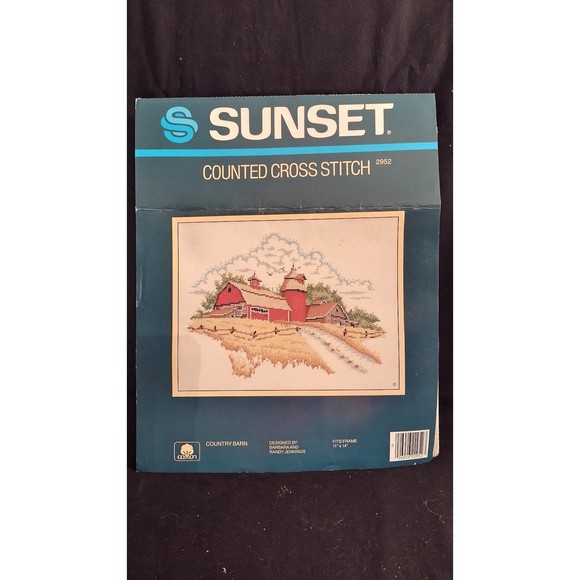 Vintage Sunset Counted Cross Stich Kit County Barn Crafting - Picture 6 of 9
